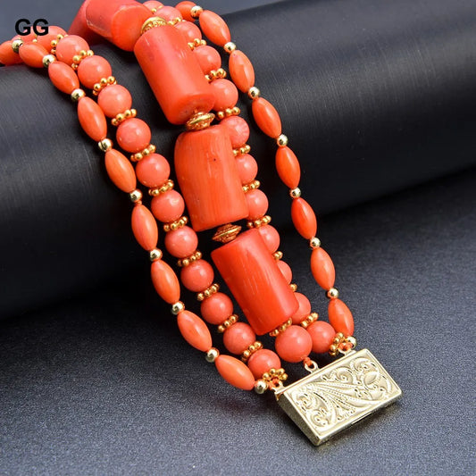 Orange Coral Bracelet-ToShay.org