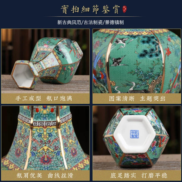 Flower Porcelain Vase-ToShay.org