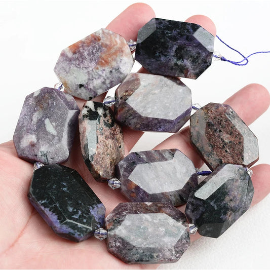 Purple Charoite Nugget Beads-ToShay.org