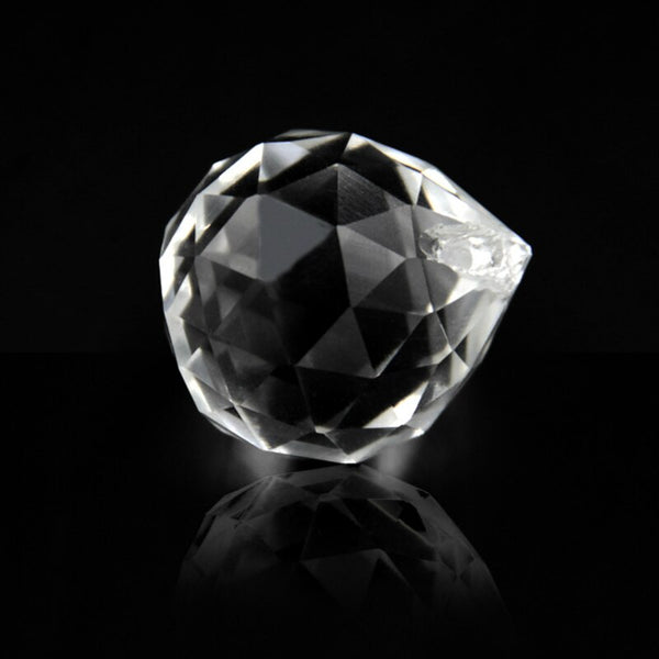 Clear Crystal Faceted Ball-ToShay.org