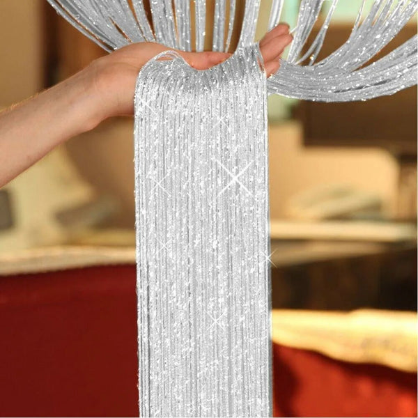 String Curtains Shiny Tassel-ToShay.org