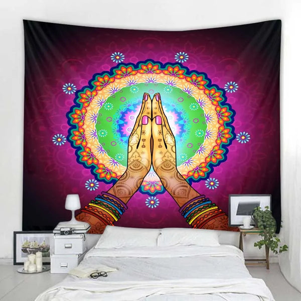 Buddha Mandala Tapestry-ToShay.org