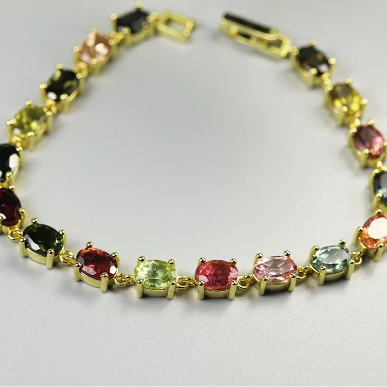 Mixed Tourmaline Bracelet-ToShay.org