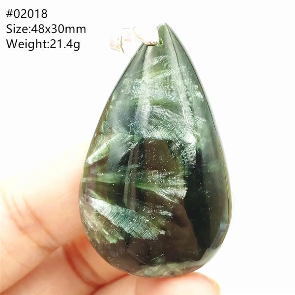 Green Seraphinite Pendant-ToShay.org