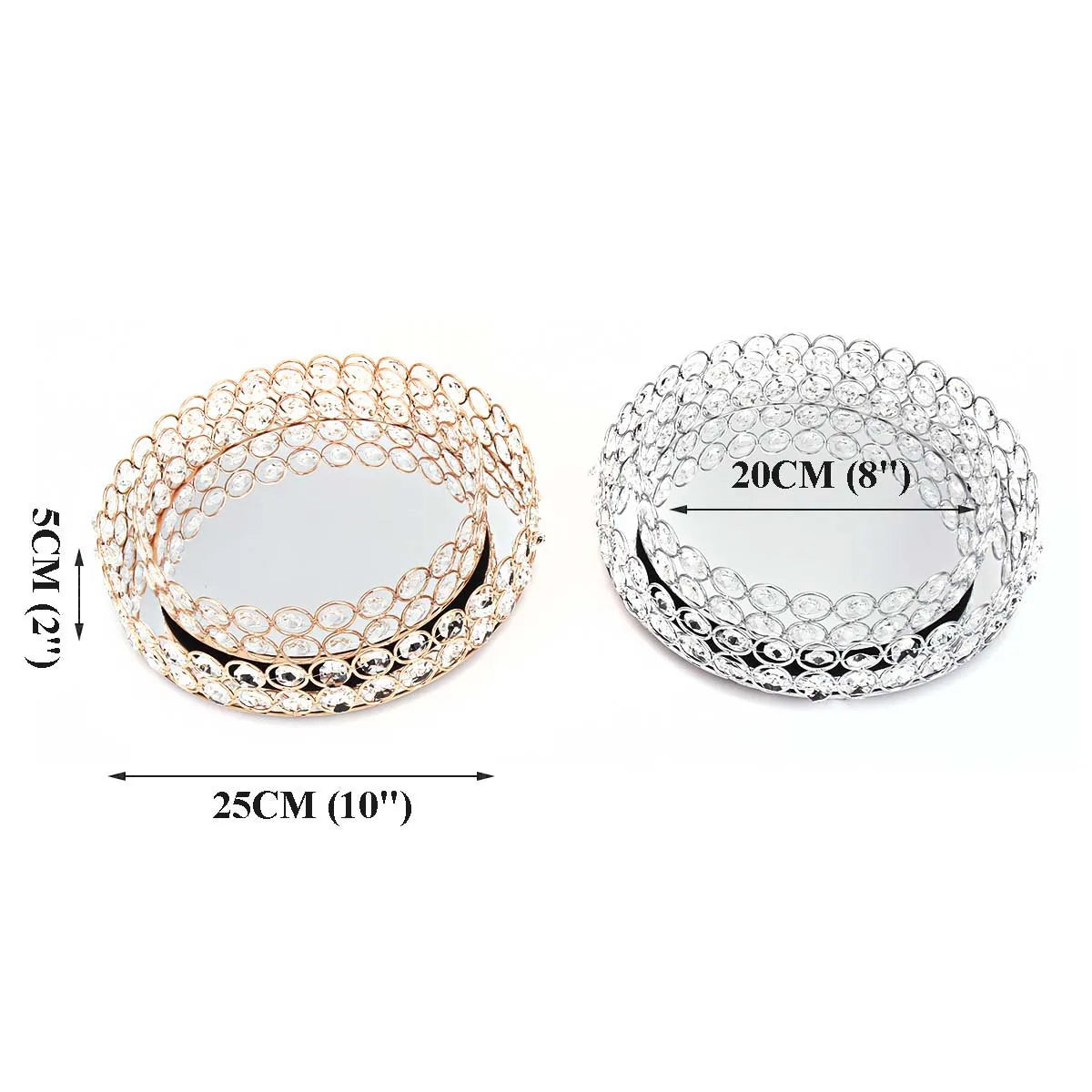 Crystal Bead Mirror Tray-ToShay.org