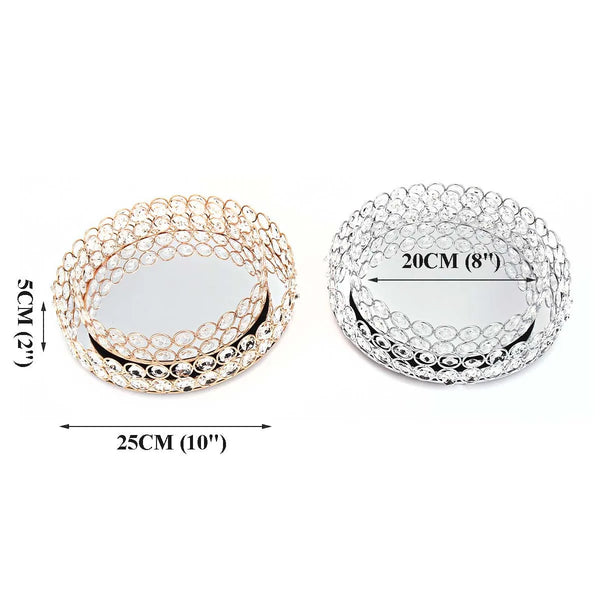 Crystal Bead Mirror Tray-ToShay.org