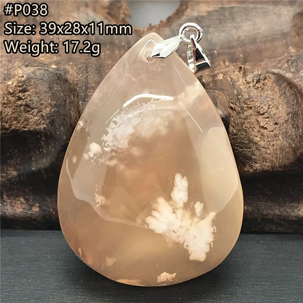 Pink Cherry Agate Pendant-ToShay.org