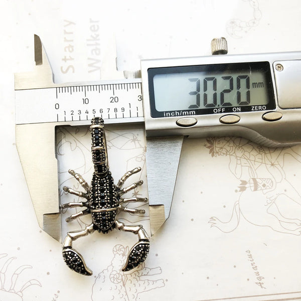 Silver Scorpion Necklace-ToShay.org