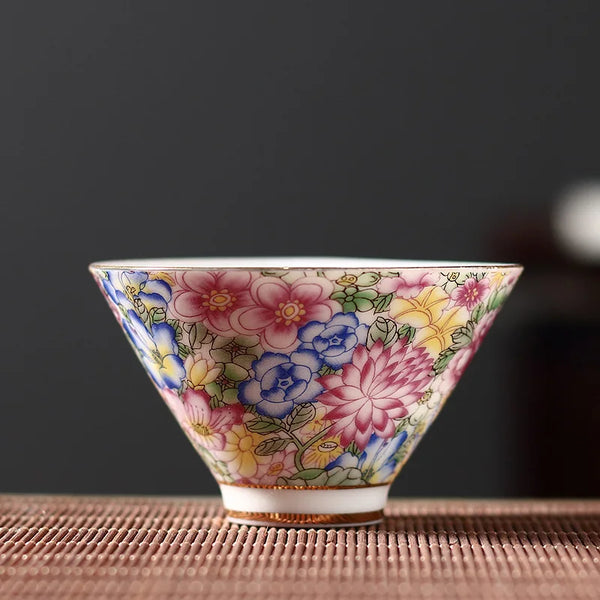 Painted Ceramic Tea Cups-ToShay.org