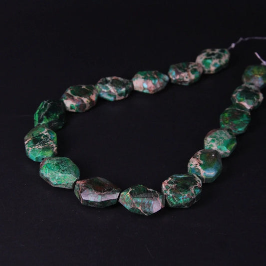 Green Emperor Slab Beads-ToShay.org
