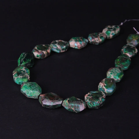 Green Emperor Slab Beads-ToShay.org