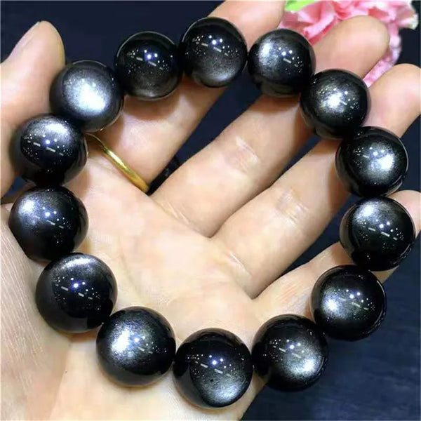 Silver Obsidian Bracelet-ToShay.org