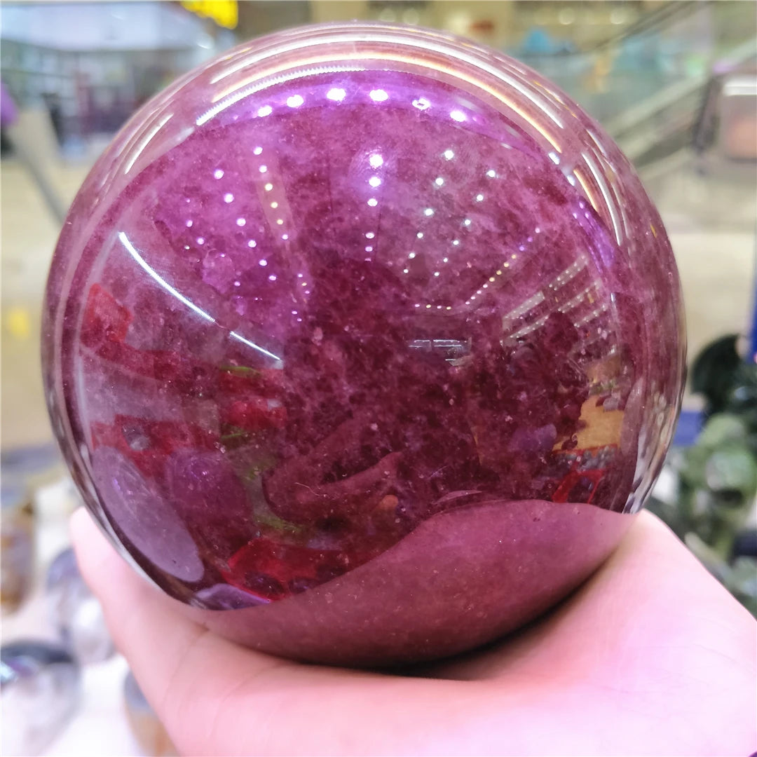 Red Strawberry Quartz Ball-ToShay.org