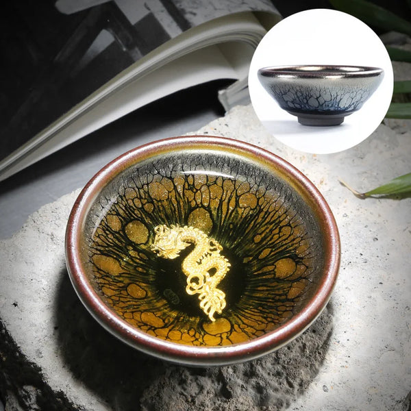 Silver Glaze Inlaid Teacups-ToShay.org