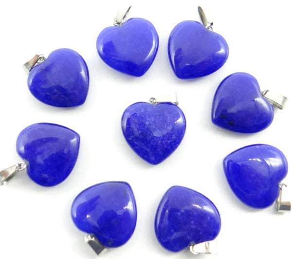 Mixed Crystal Heart Pendants-ToShay.org