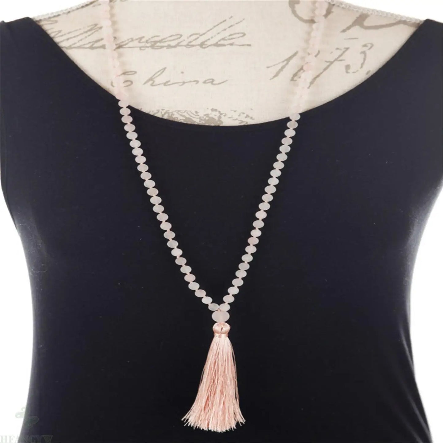 Pink Rose Quartz Mala-ToShay.org