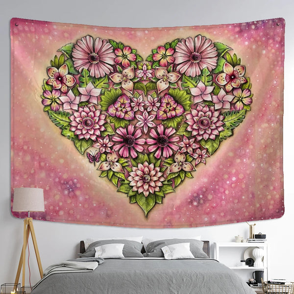 Flower Art Tapestry-ToShay.org