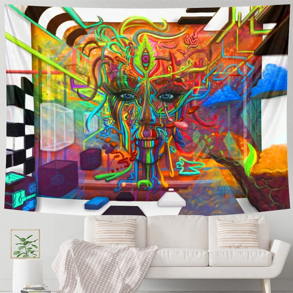 Psychedelic Scene Tapestry-ToShay.org