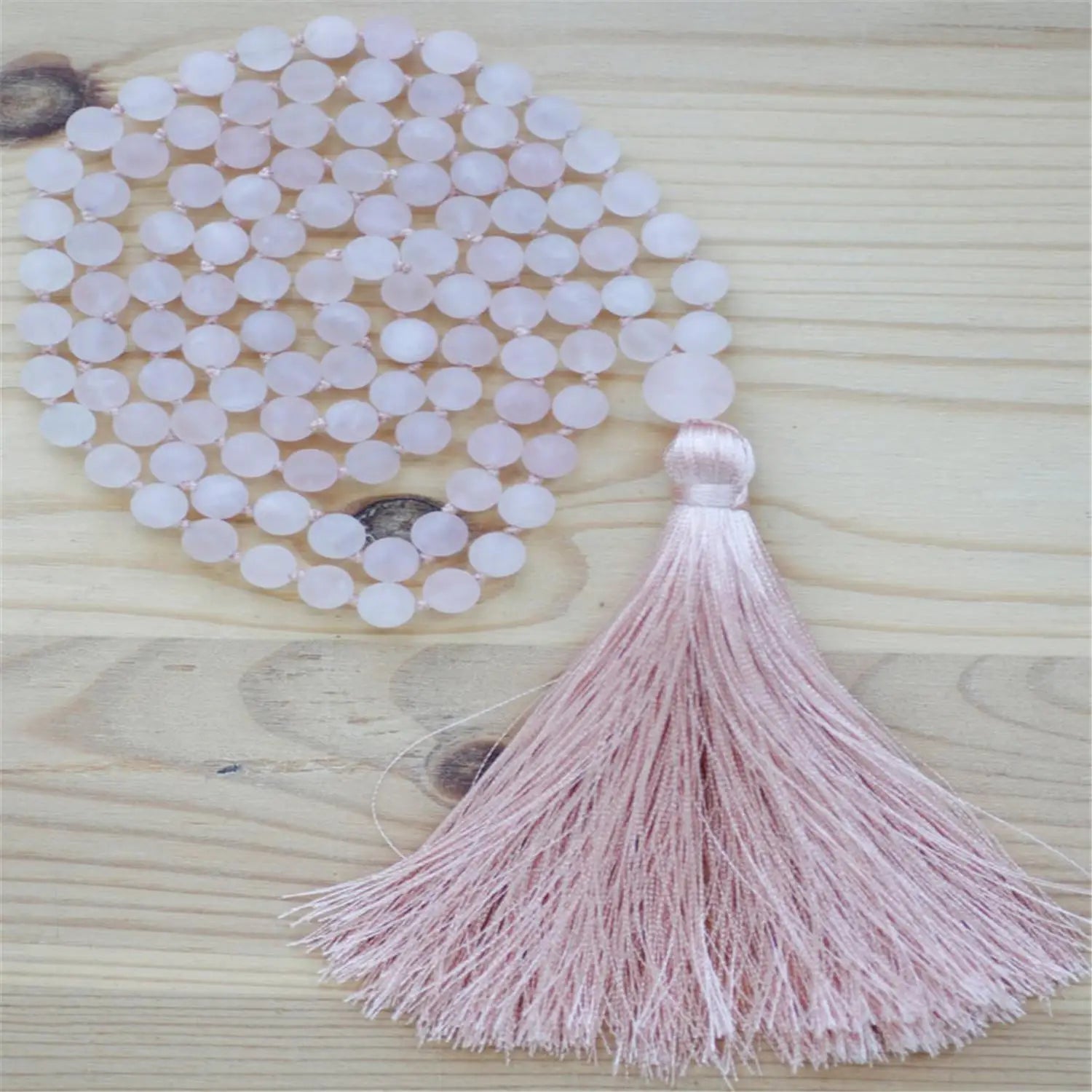 Pink Rose Quartz Mala-ToShay.org