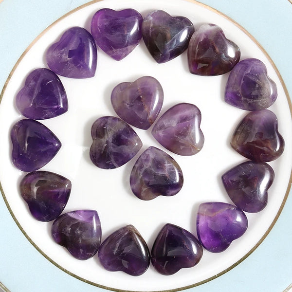 Purple Amethyst Hearts-ToShay.org