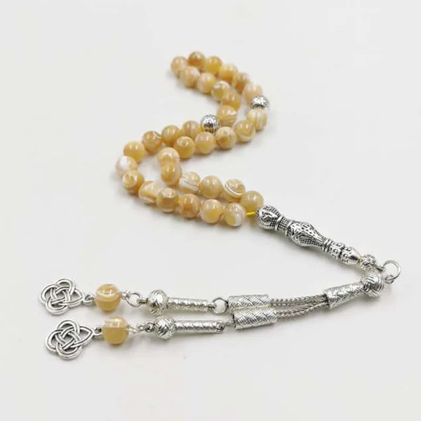 Yellow Shell Prayer Beads-ToShay.org