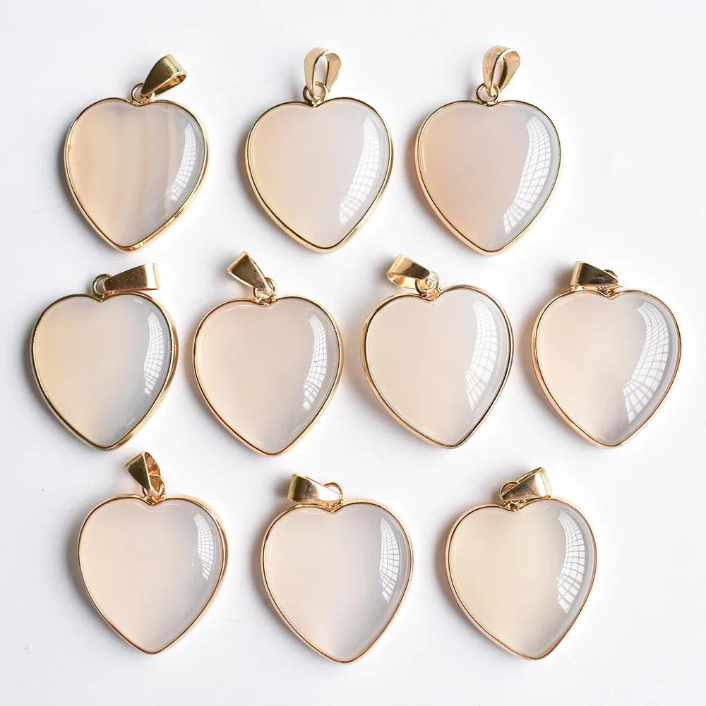 Mixed Crystal Heart Pendants-ToShay.org
