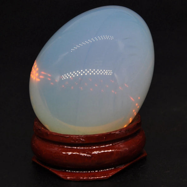 White Opalite Egg-ToShay.org