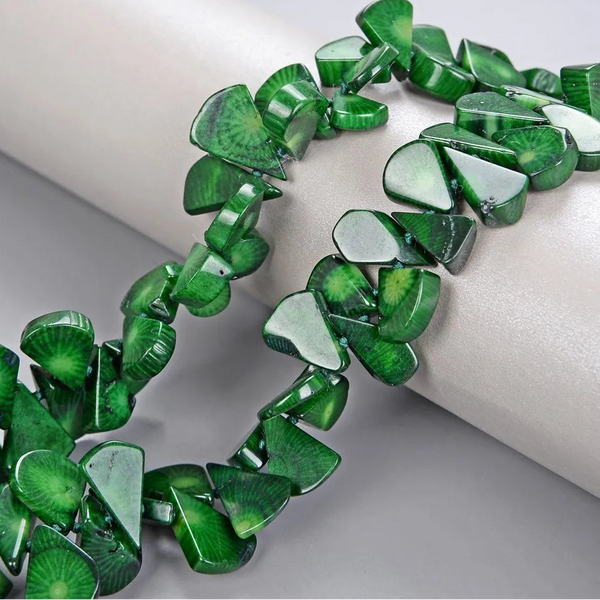 Green Coral Necklace-ToShay.org