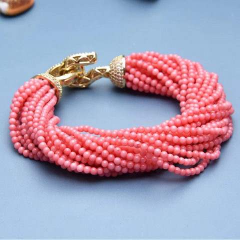 Pink Coral Bracelet-ToShay.org