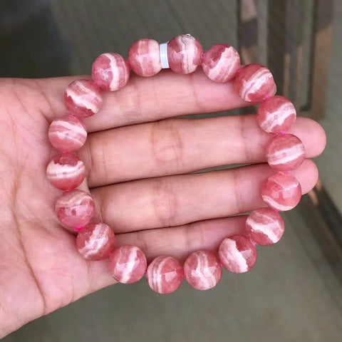 Red Rose Rhodochrosite Bracelet-ToShay.org