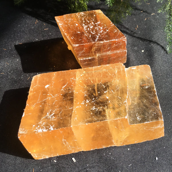 Yellow Optical Calcite Crystal-ToShay.org