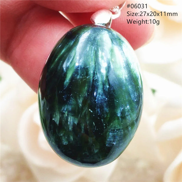 Green Seraphinite Pendant-ToShay.org