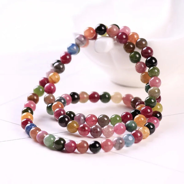 Pink Tourmaline Wrap Bracelet-ToShay.org
