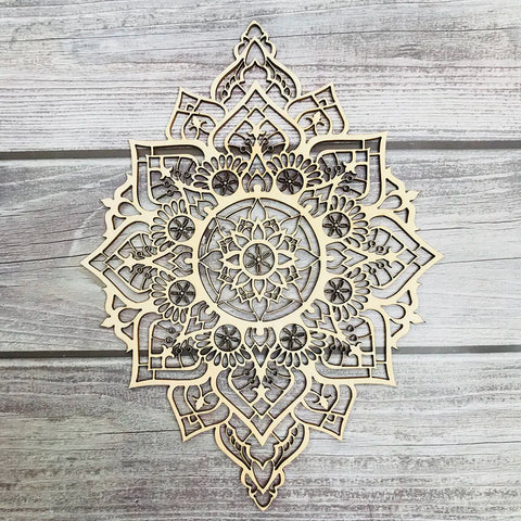 Wood Carved Flower Wall Art-ToShay.org