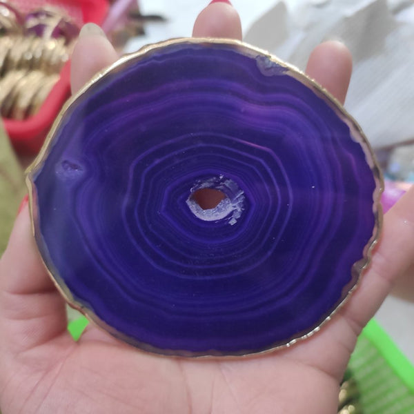 Purple Agate Slices-ToShay.org