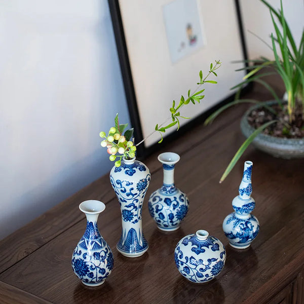 Blue White Ceramic Vase-ToShay.org