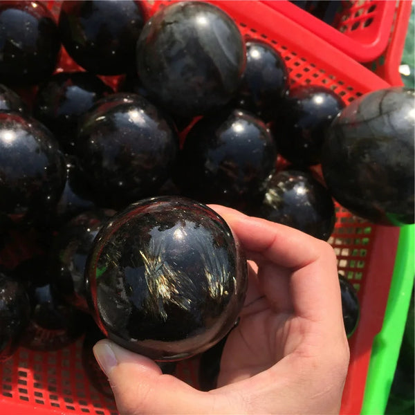 Black Astrophyllite Ball-ToShay.org