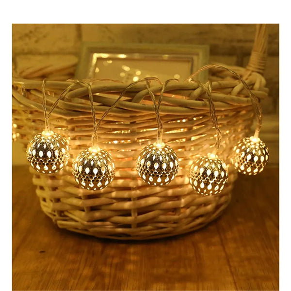 Moroccan Ball String Lights-ToShay.org