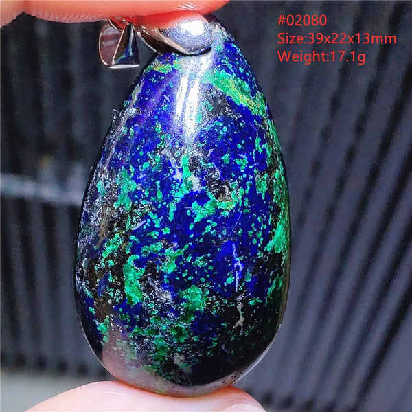 Blue Azulite Pendant-ToShay.org