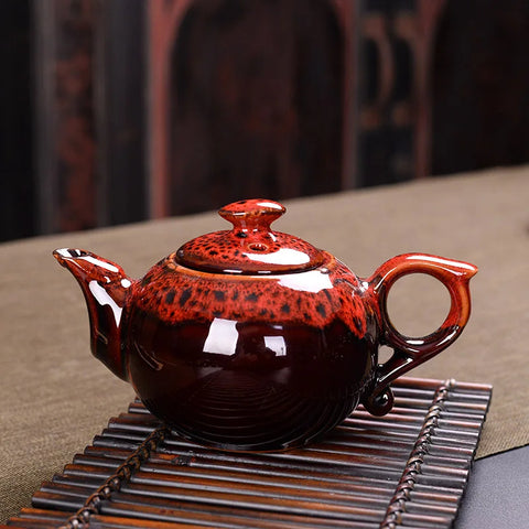 Glazed Ceramic Tea Pot-ToShay.org