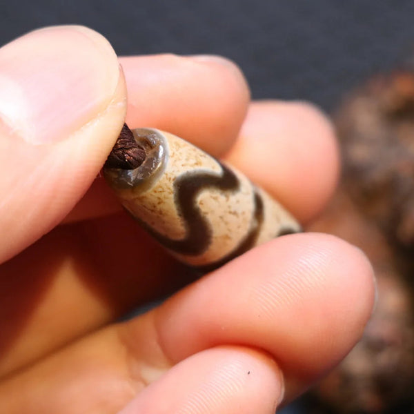 Tibetan Agate Dzi Bead-ToShay.org
