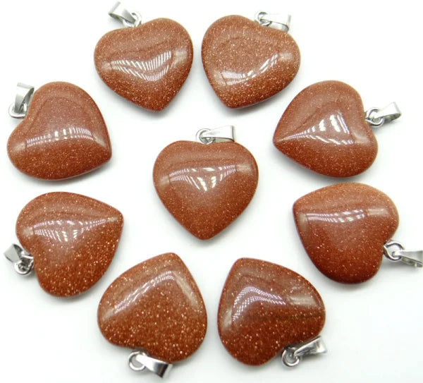 Mixed Crystal Heart Pendants-ToShay.org