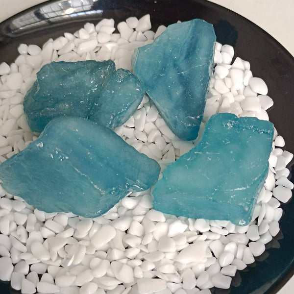 Blue Aquamarine Rough Stones-ToShay.org