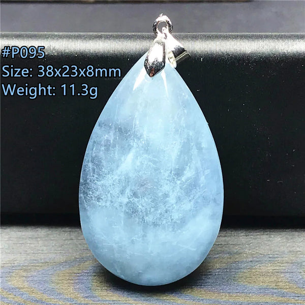 Blue Aquamarine Pendant-ToShay.org