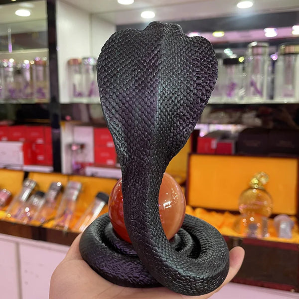 Black Cobra Crystal Ball Stand-ToShay.org