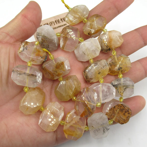 Gold Yellow Rock Quartz Beads-ToShay.org