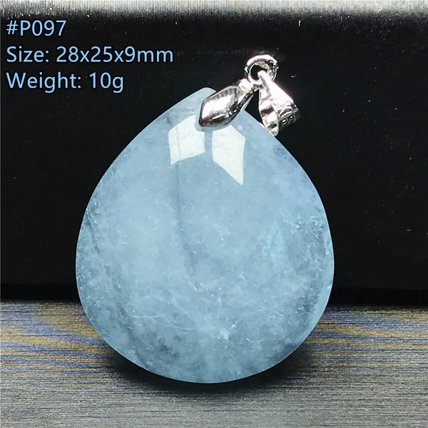 Blue Aquamarine Pendant-ToShay.org
