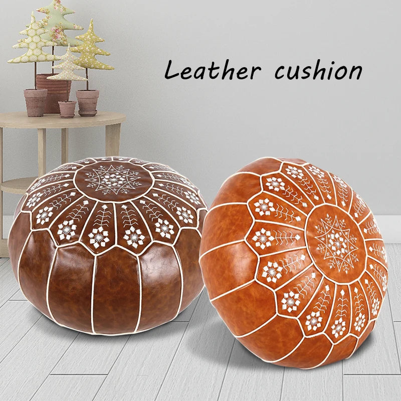 Embroided Ottoman Footstool-ToShay.org