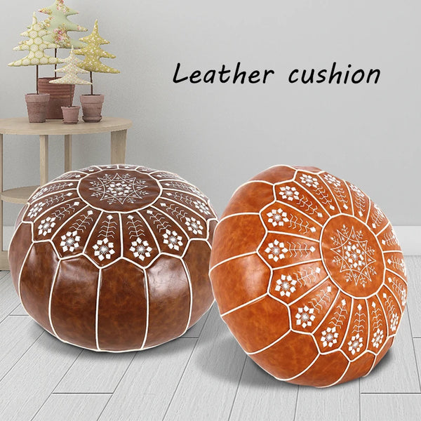 Embroided Ottoman Footstool-ToShay.org