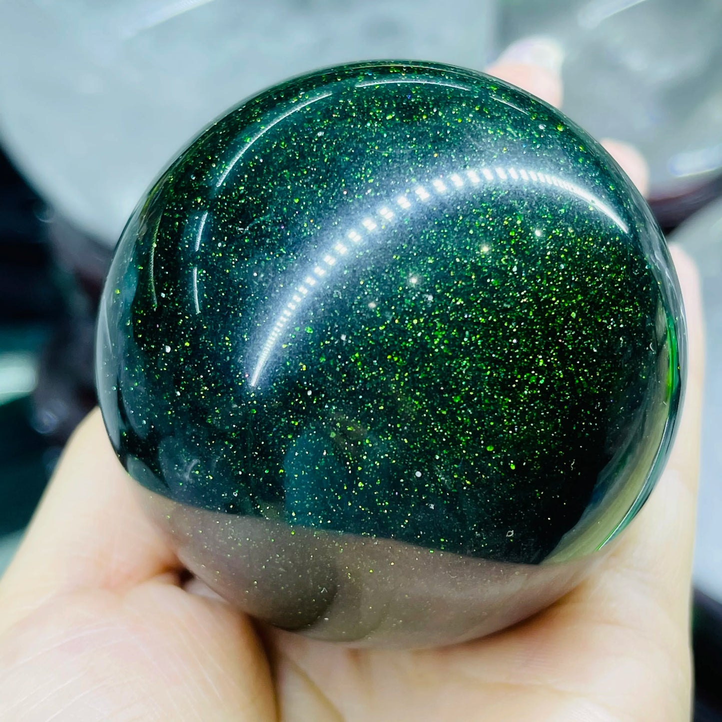Green Goldstone Ball-ToShay.org